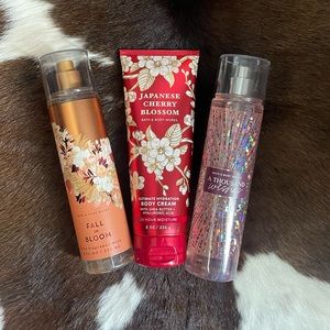 Bath & Body Works perfume and lotion